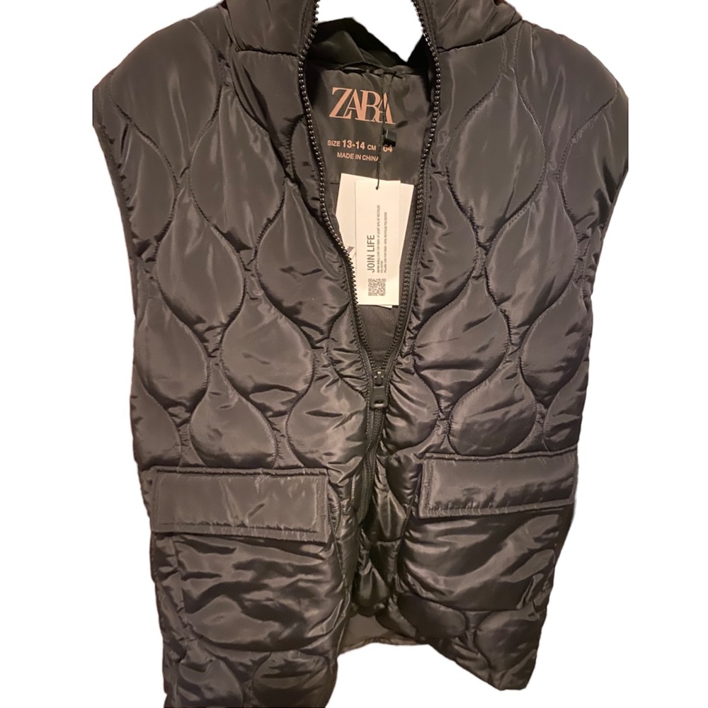 Zara Oversized Black Vest - Picture 3 of 5